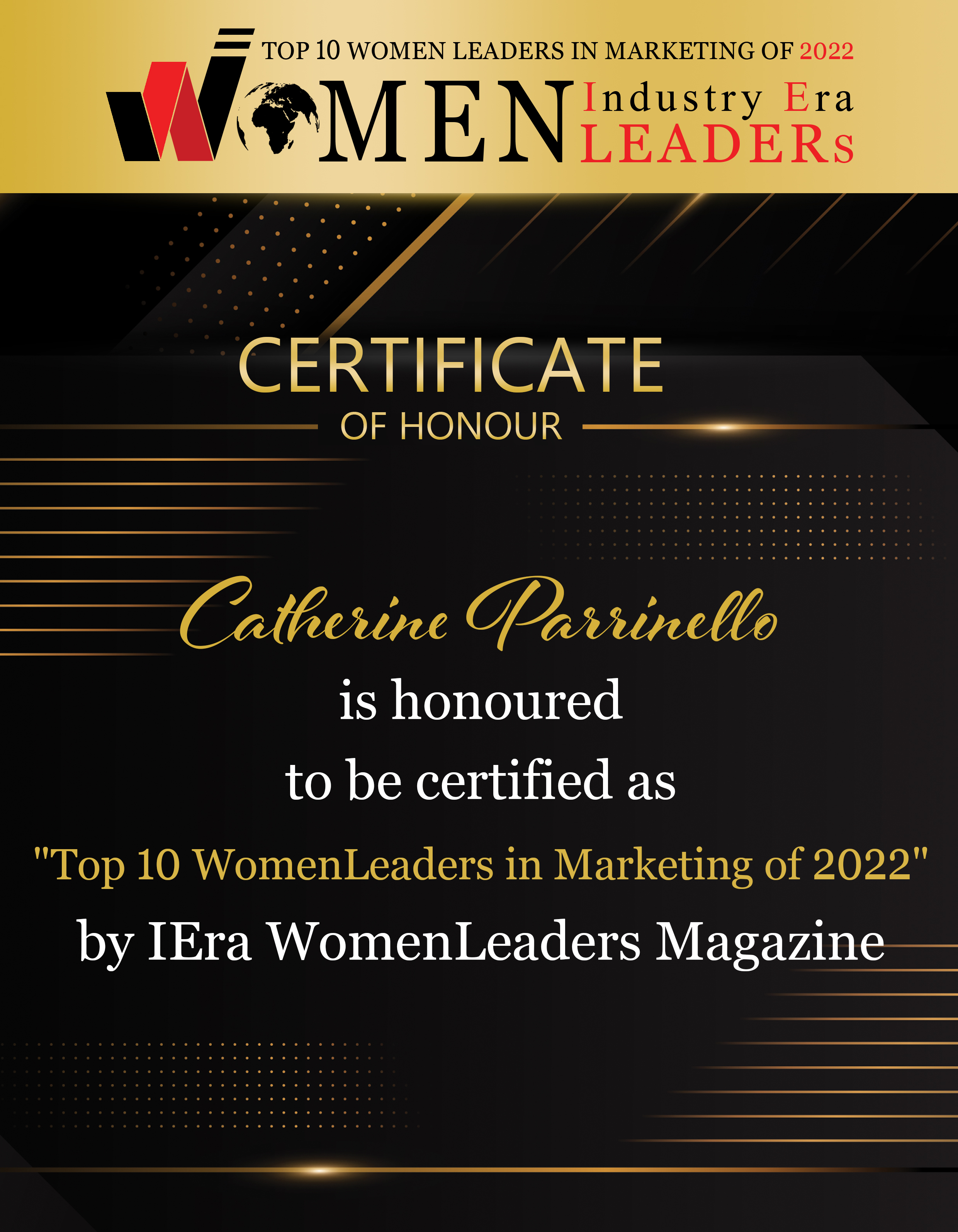 Catherine Parrinello, Chief Operating Officer of Boston Digital, Top 10 Women Leaders in Marketing of 2022