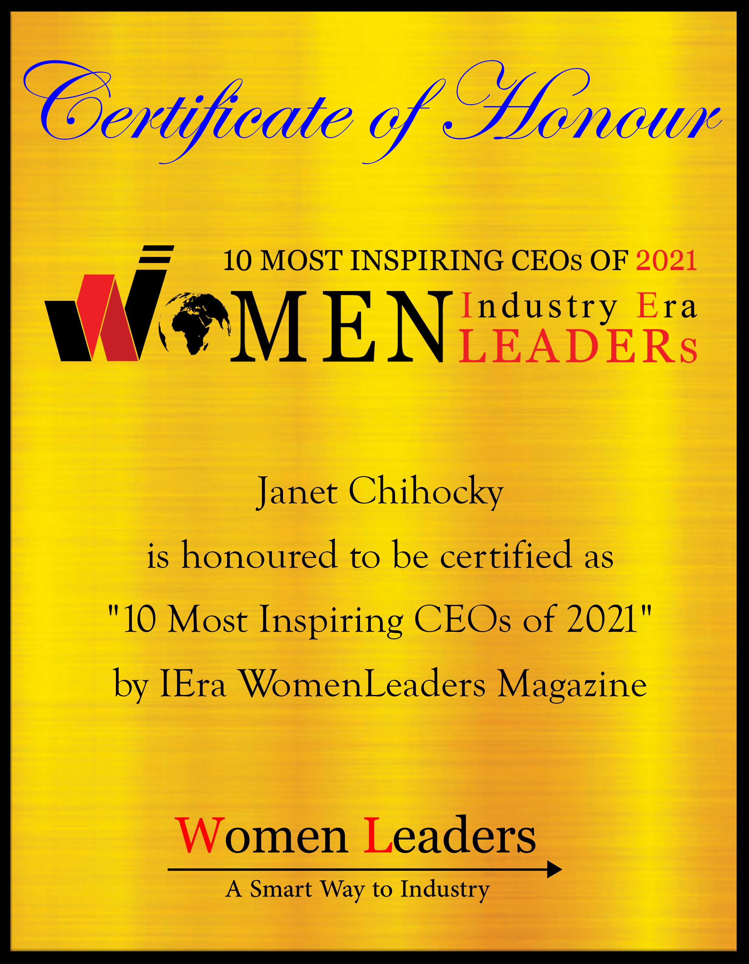 Janet Chihocky, Founder & CEO of JANSON Communications, Most Inspiring CEOs of 2021