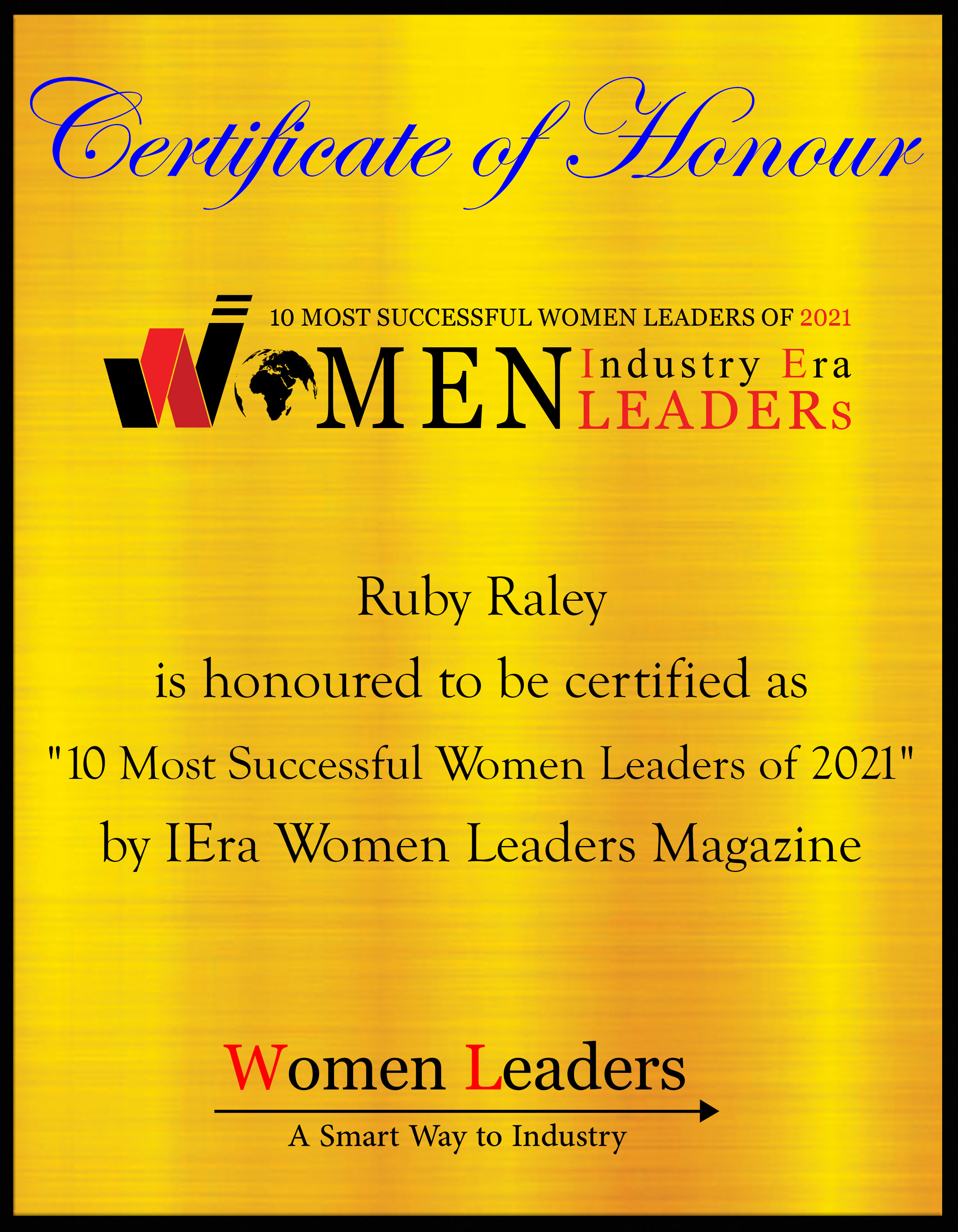 Ruby Raley, VP Sales, Healthcare and Life Sciences of Axway, Most Successful Women Leaders of 2021