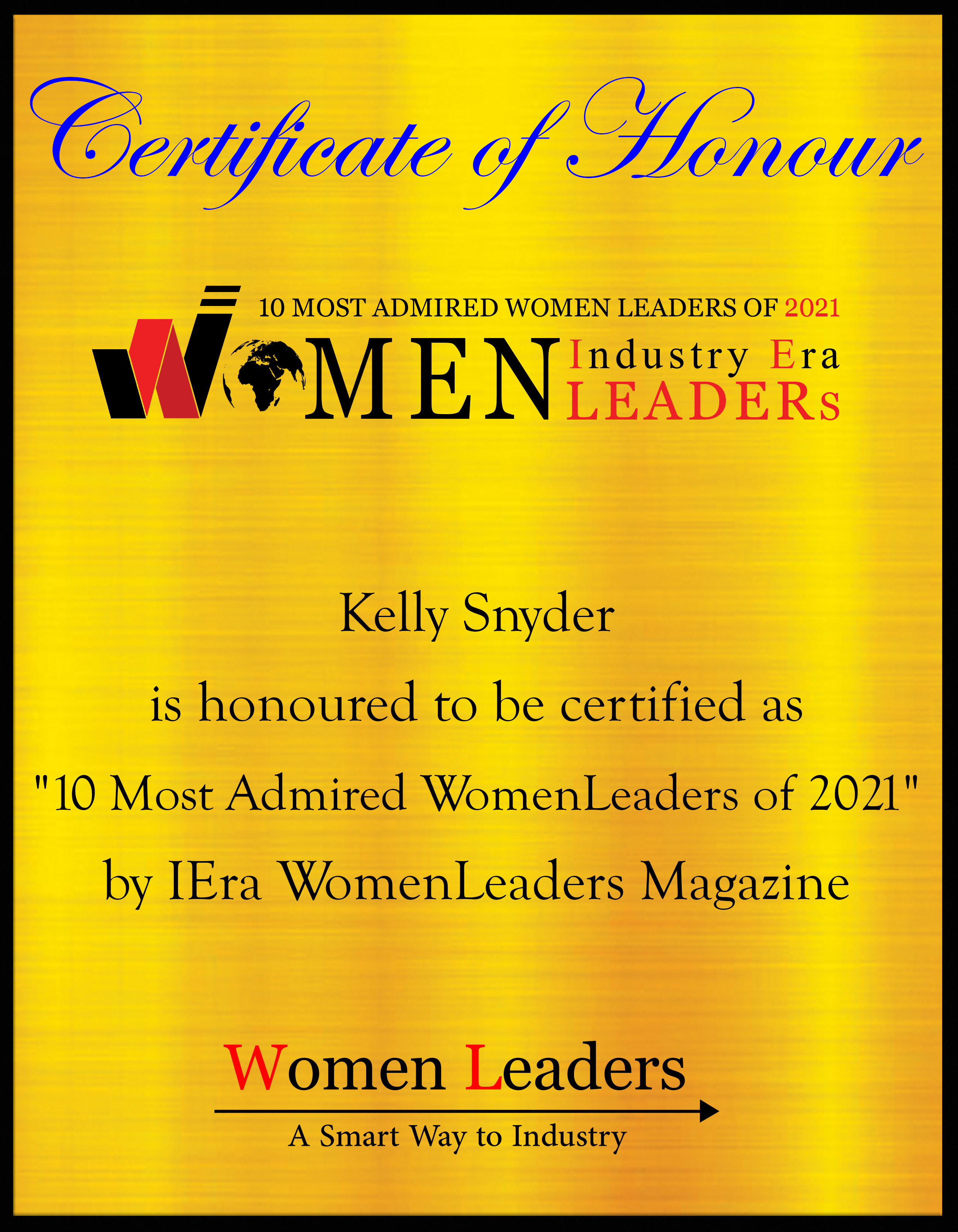 Kelly Snyder, Senior Director Origination - North America at EDP Renewables, Most Admired WomenLeaders of 2021