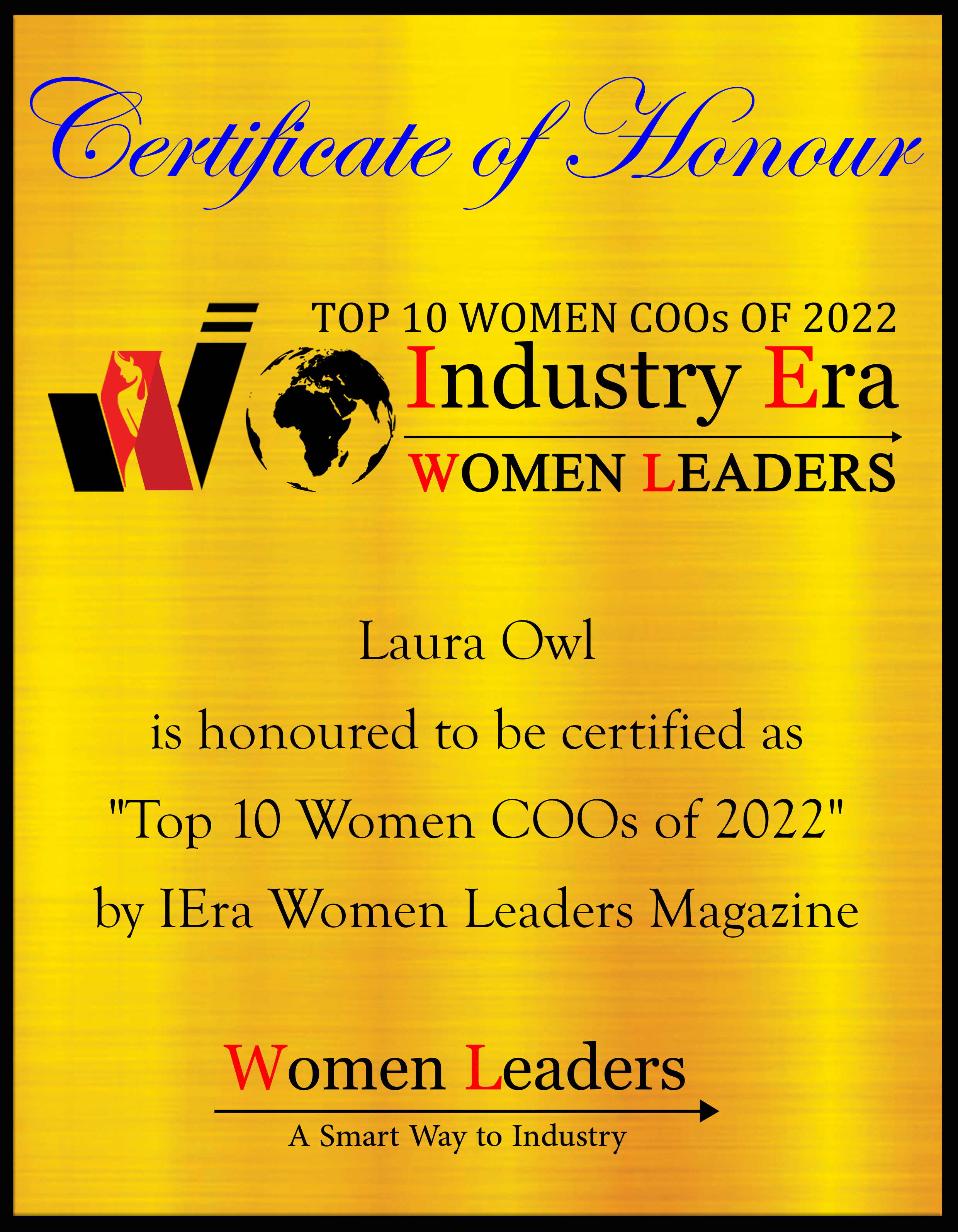 Laura Owl, COO at First Nation Procurement Inc, Top 10 Women COOs of 2022