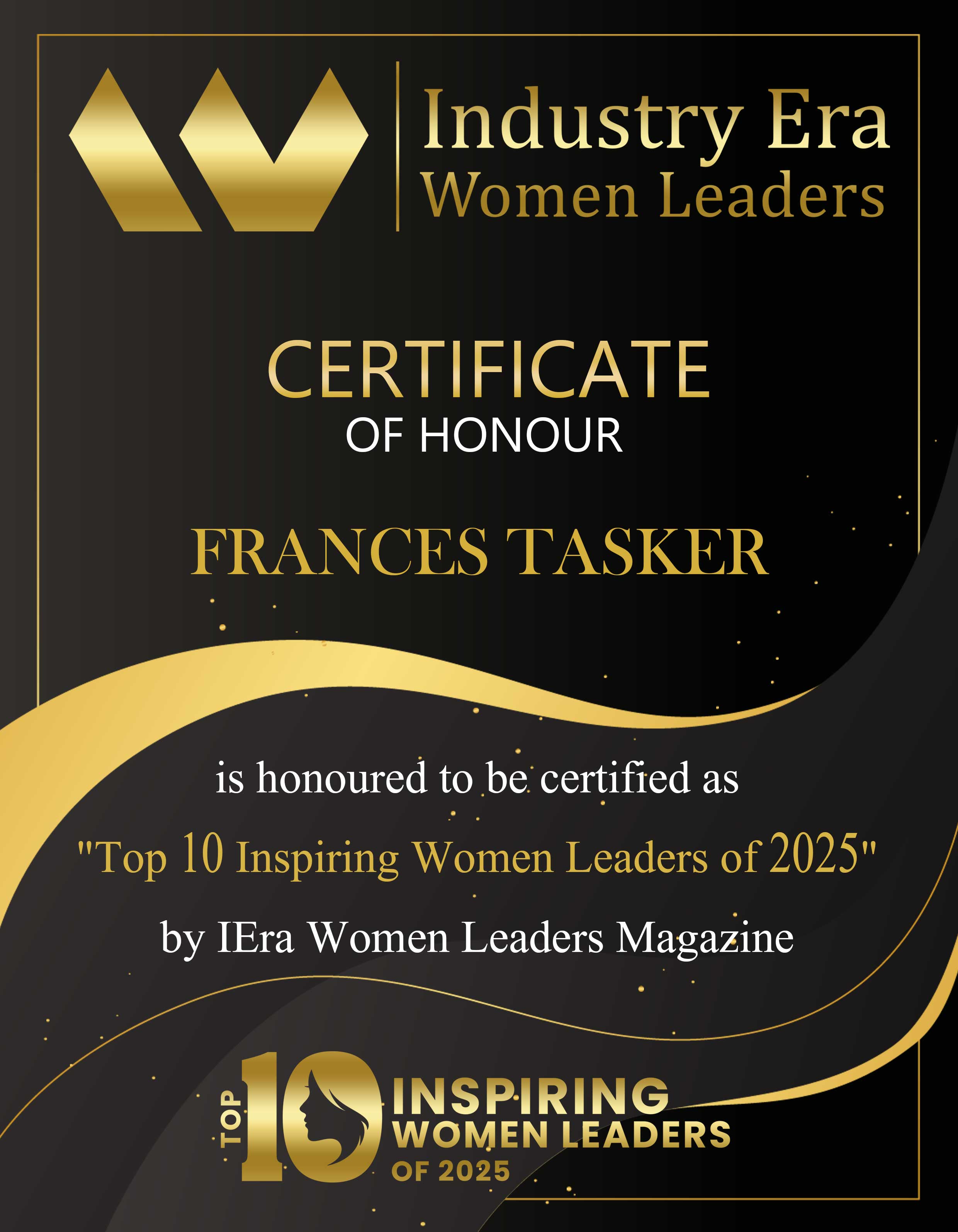 Frances Tasker, Senior Director of Sales at SmartSense by Digi International, Top 10 Inspiring Women Leaders of 2025