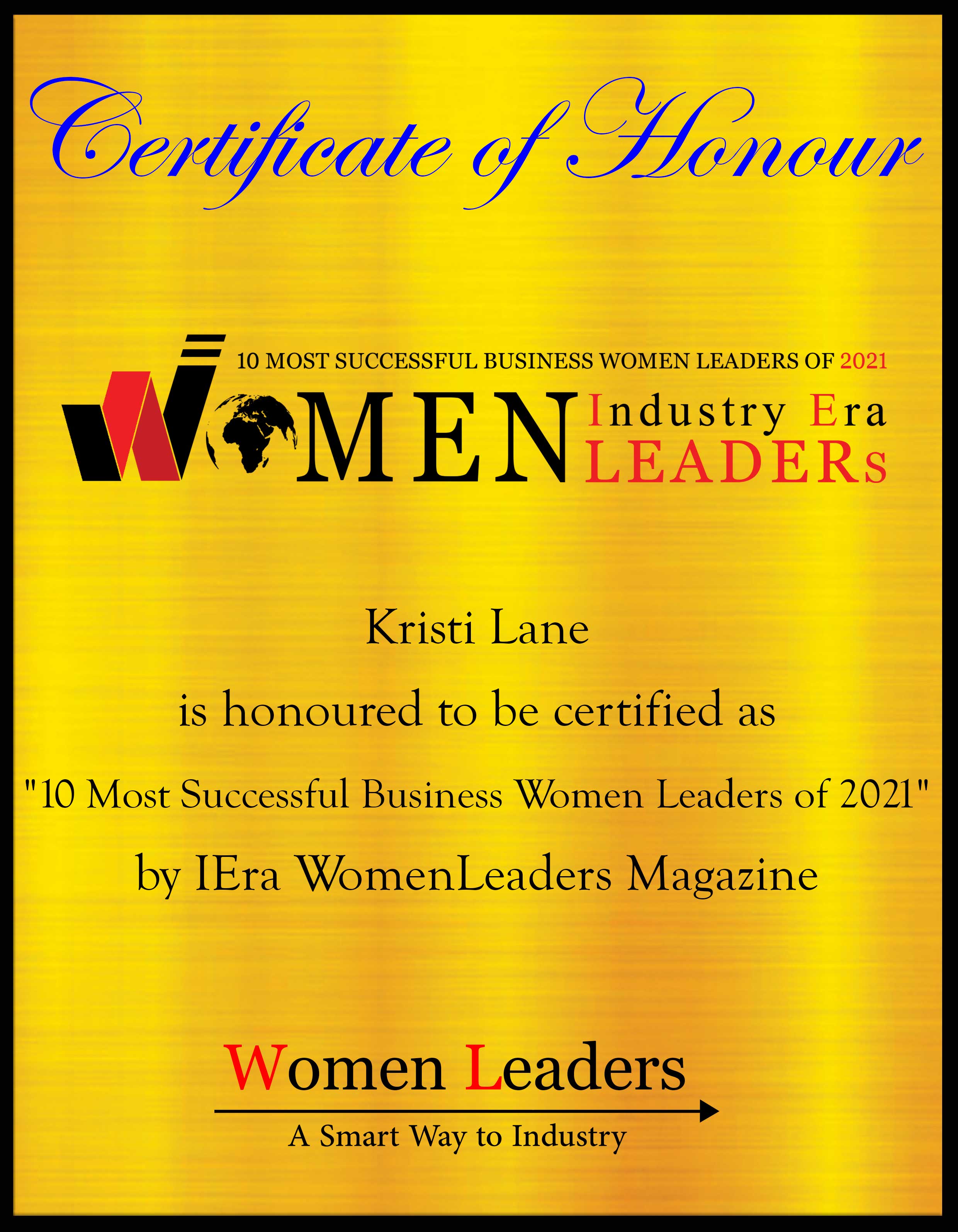 Kristi Lane, SHRM-SCP, VP of Talent Management at Healthcare Triangle, Inc, Most Successful Business Women Leaders of 2021