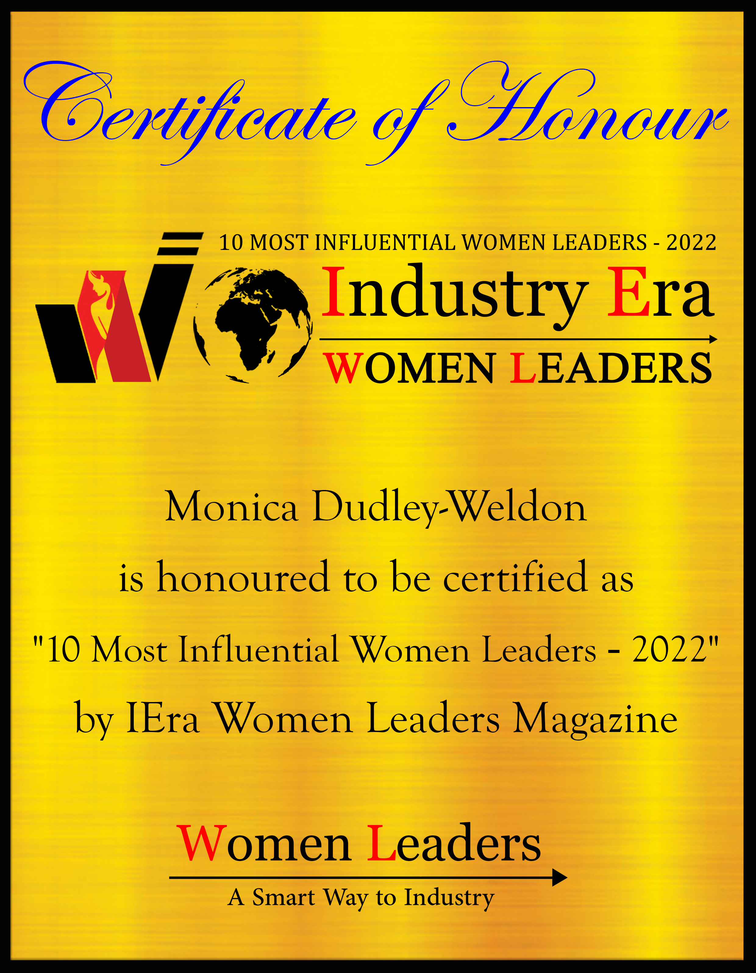 Monica Dudley-Weldon, President, CEO & Founder of SYNGAP1 Foundation, 10 Most Influential Women Leaders of 2022