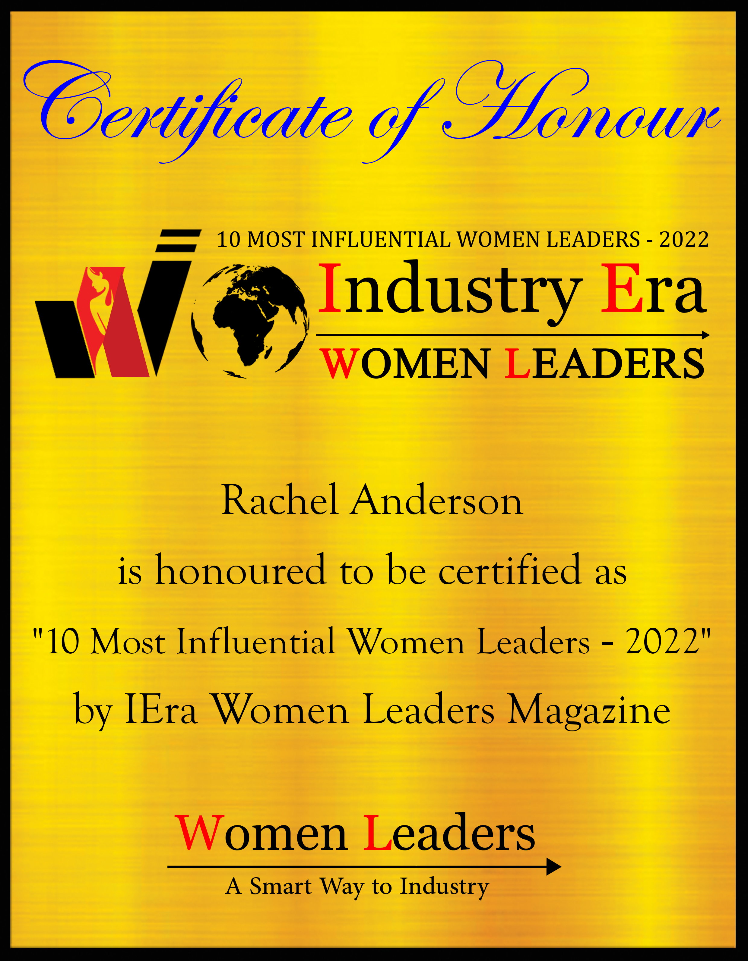 Rachel Anderson, VP of Centralized Operations at Zenernet, 10 Most Influential Women Leaders of 2022